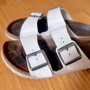 Birkenstock Arizona White Sandal